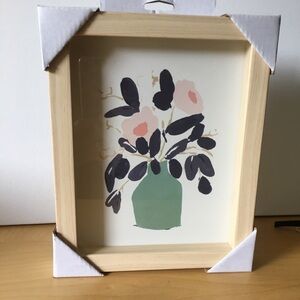 NEW NWT Wall Art "Flower" 8”x10”